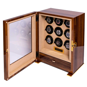 Rapport London Watch Winders Rapport London Watch Winder - Paramount Nine Watch Winder - Walnut