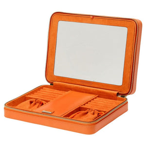 WOLF WOLF Maria Large Zip Case - Tangerine