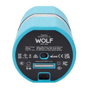 WOLF Blue WOLF Travel Watch Winder - The Rocket - Robins Egg Blue