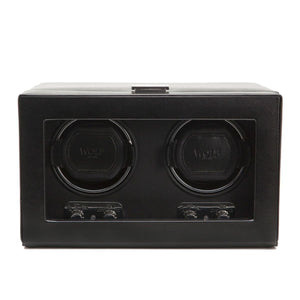 WOLF Black WOLF Watch Winder - Heritage Double Winder - Black