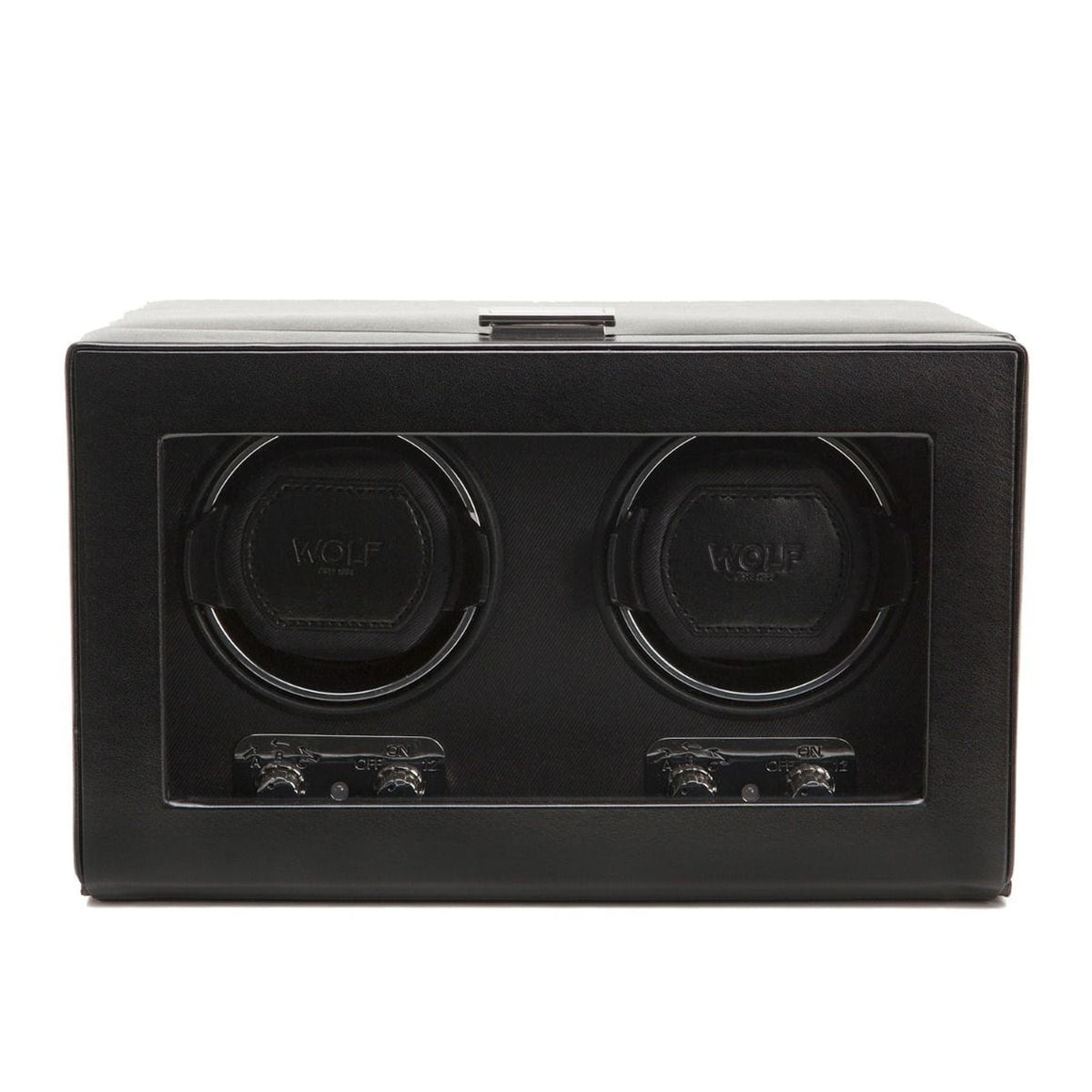 WOLF Black WOLF Watch Winder - Heritage Double Winder - Black