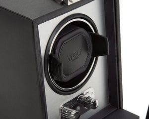 WOLF Gray WOLF Watch Winder - Heritage Single Winder - Brushed Metal