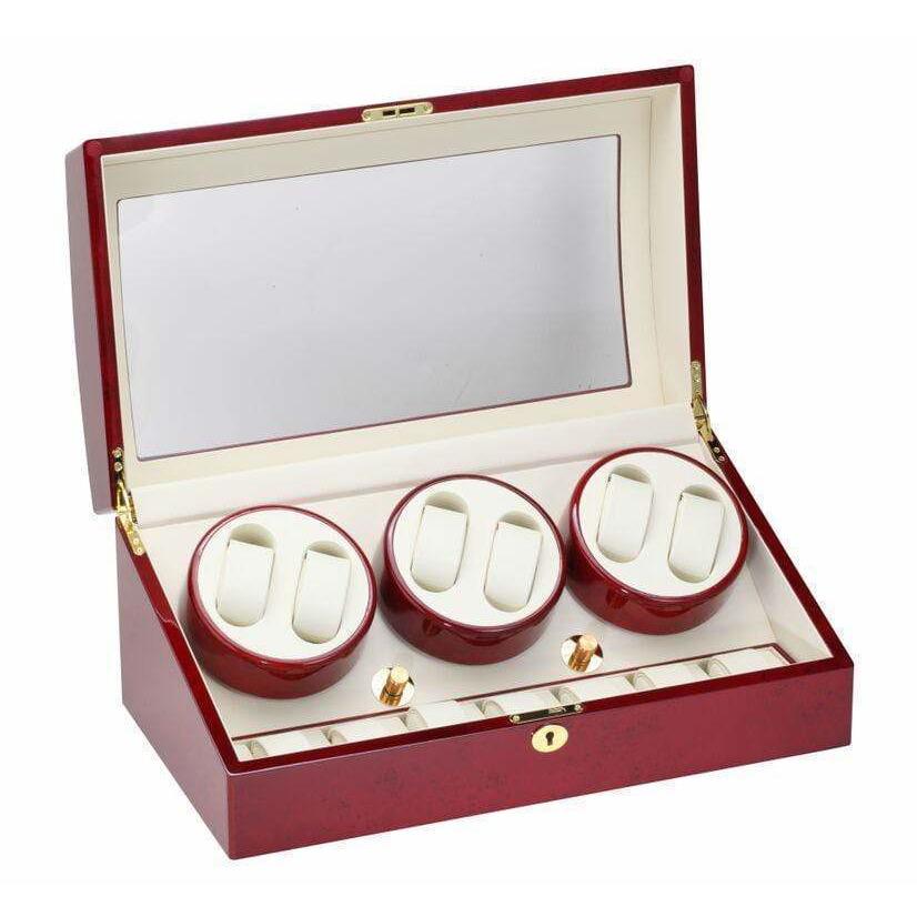 Scatola Del Tempo Leather 9 Large Automatic Watch Winder Box Auction